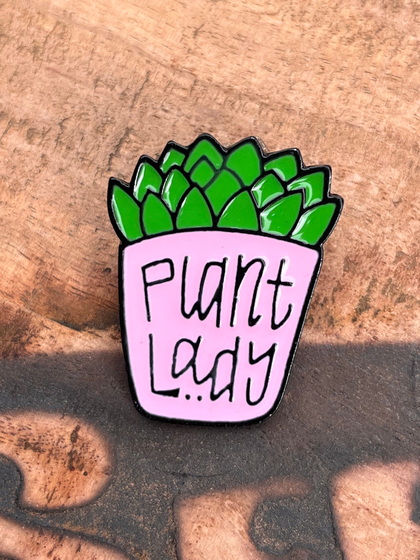 Plant Lady Enamel Pin π