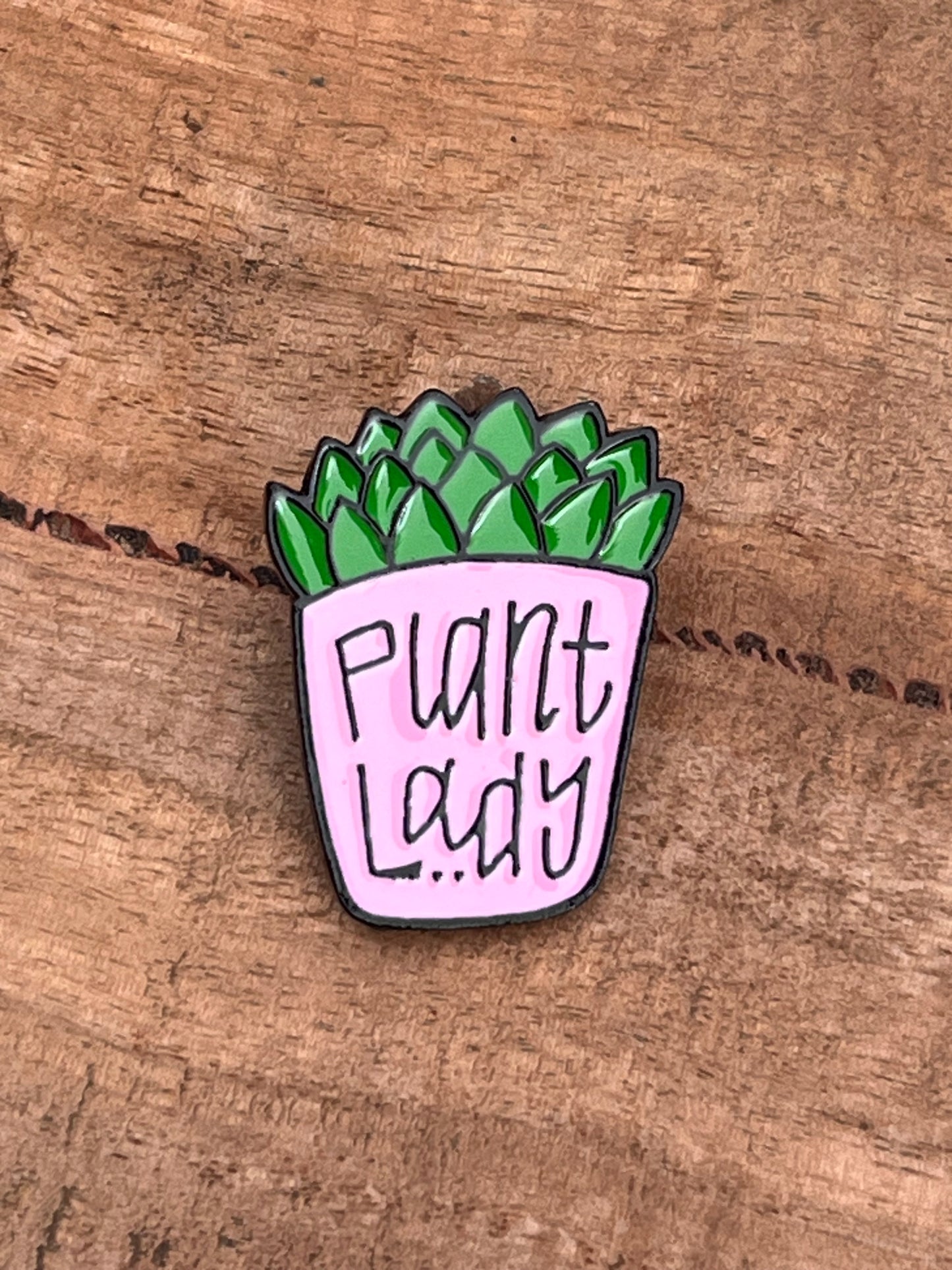 Plant Lady Enamel Pin π