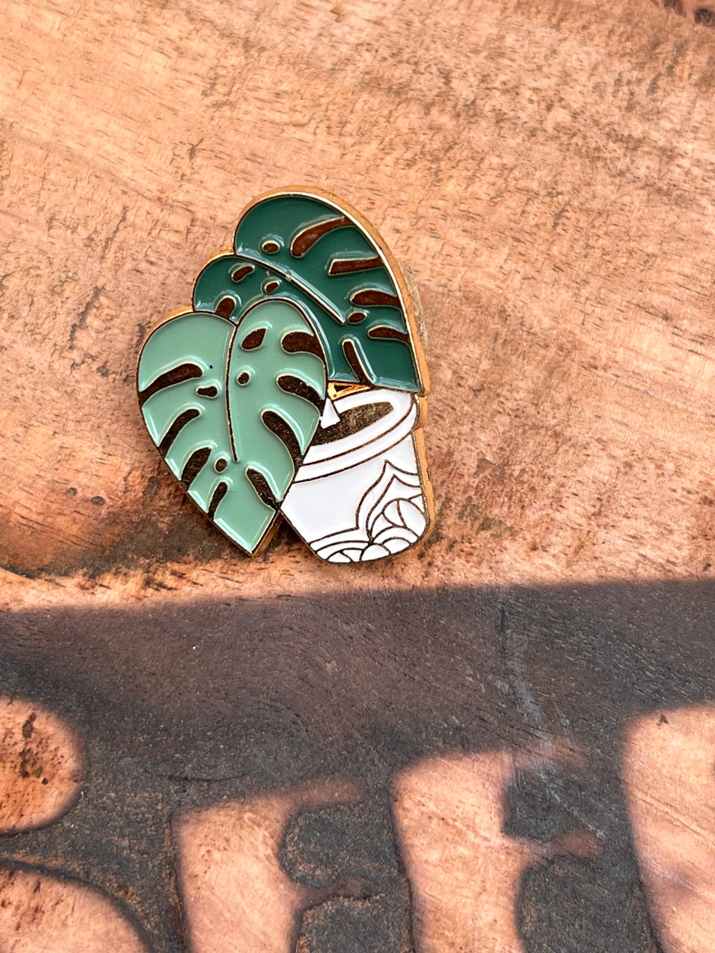 Monstera Pot Plant Enamel Pin 🪴