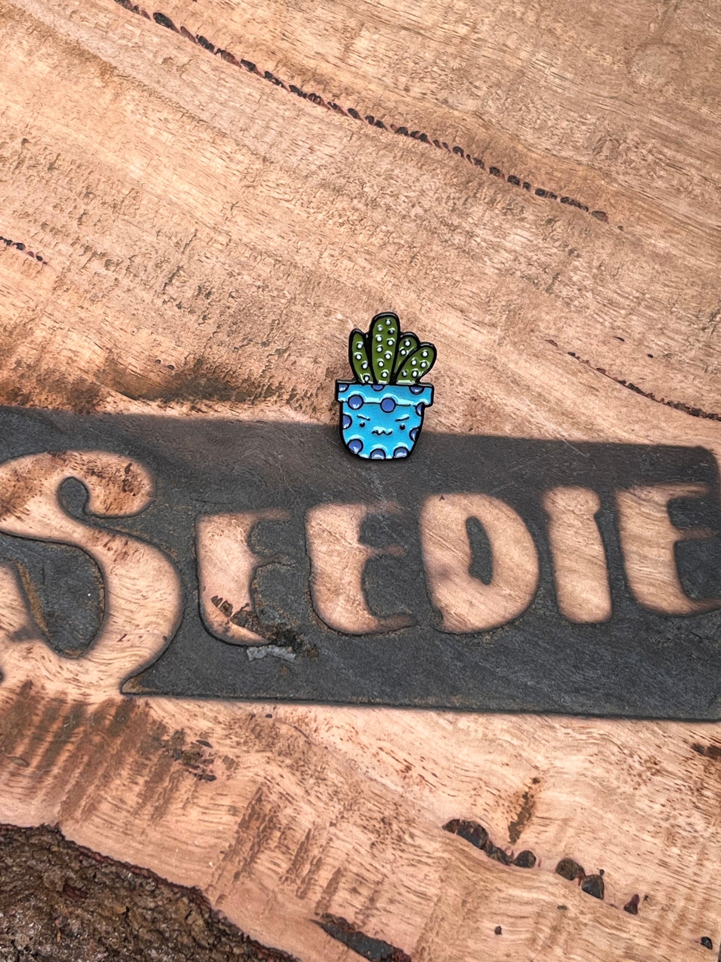 Cranky Pants Cactus Enamel Pin 🌵