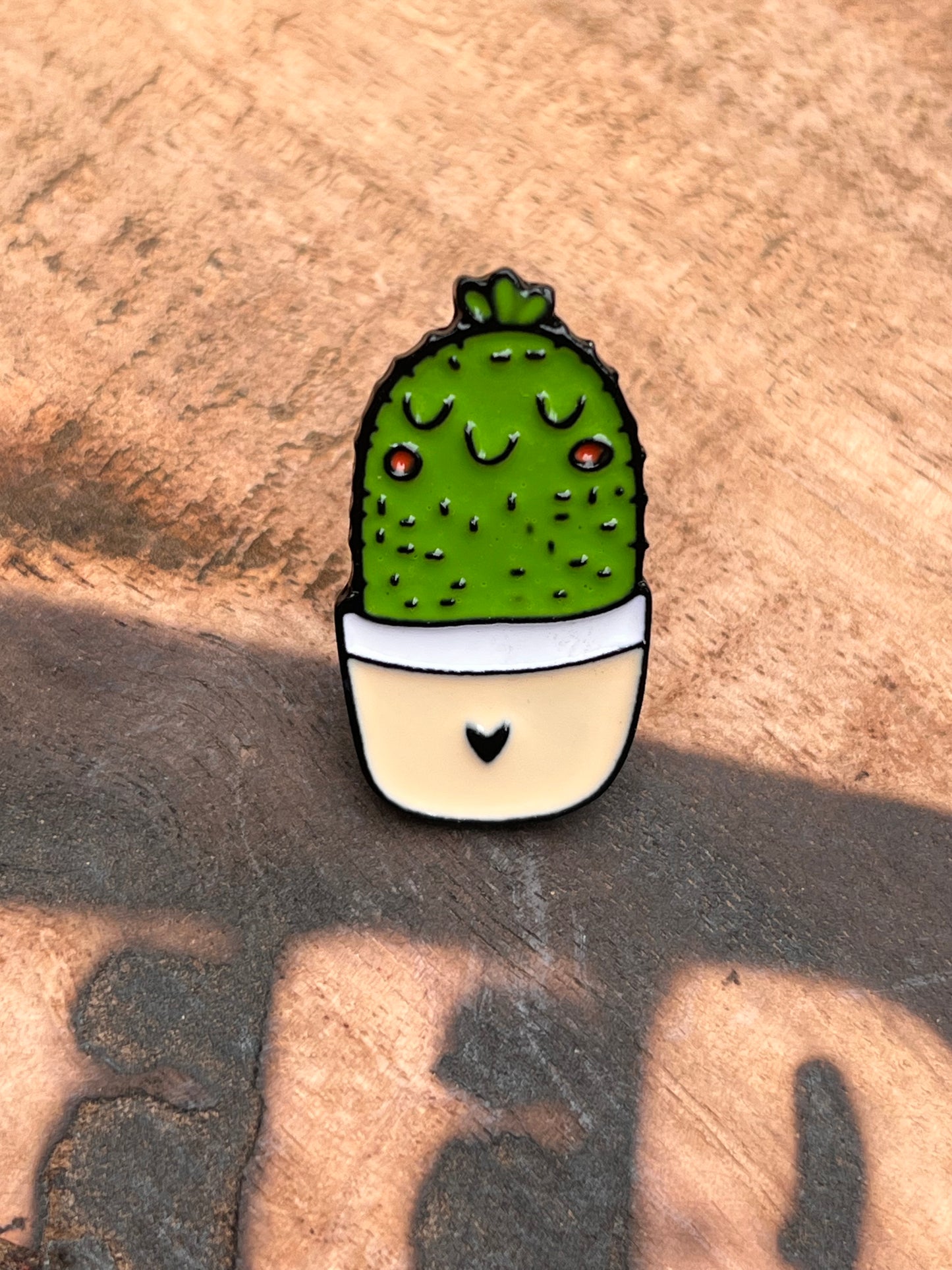 Happy Love Cactus Enamel Pin π΅π