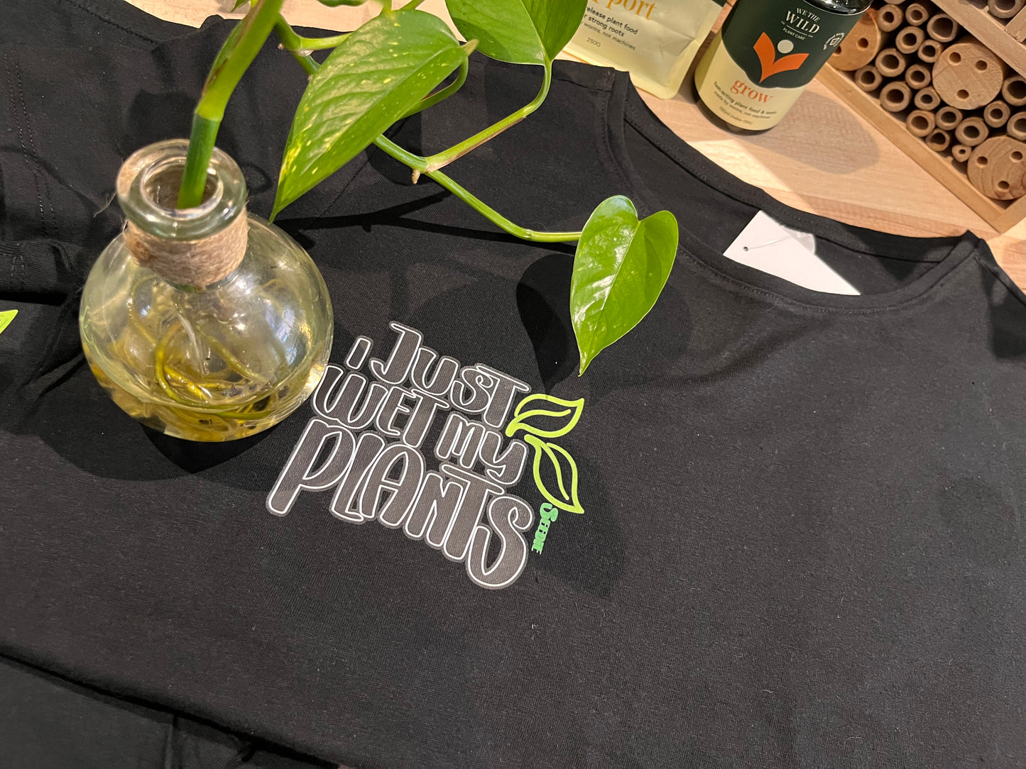 "I Just Wet My Plants" 💦🌱- Men's and Ladies Crewneck T-shirt