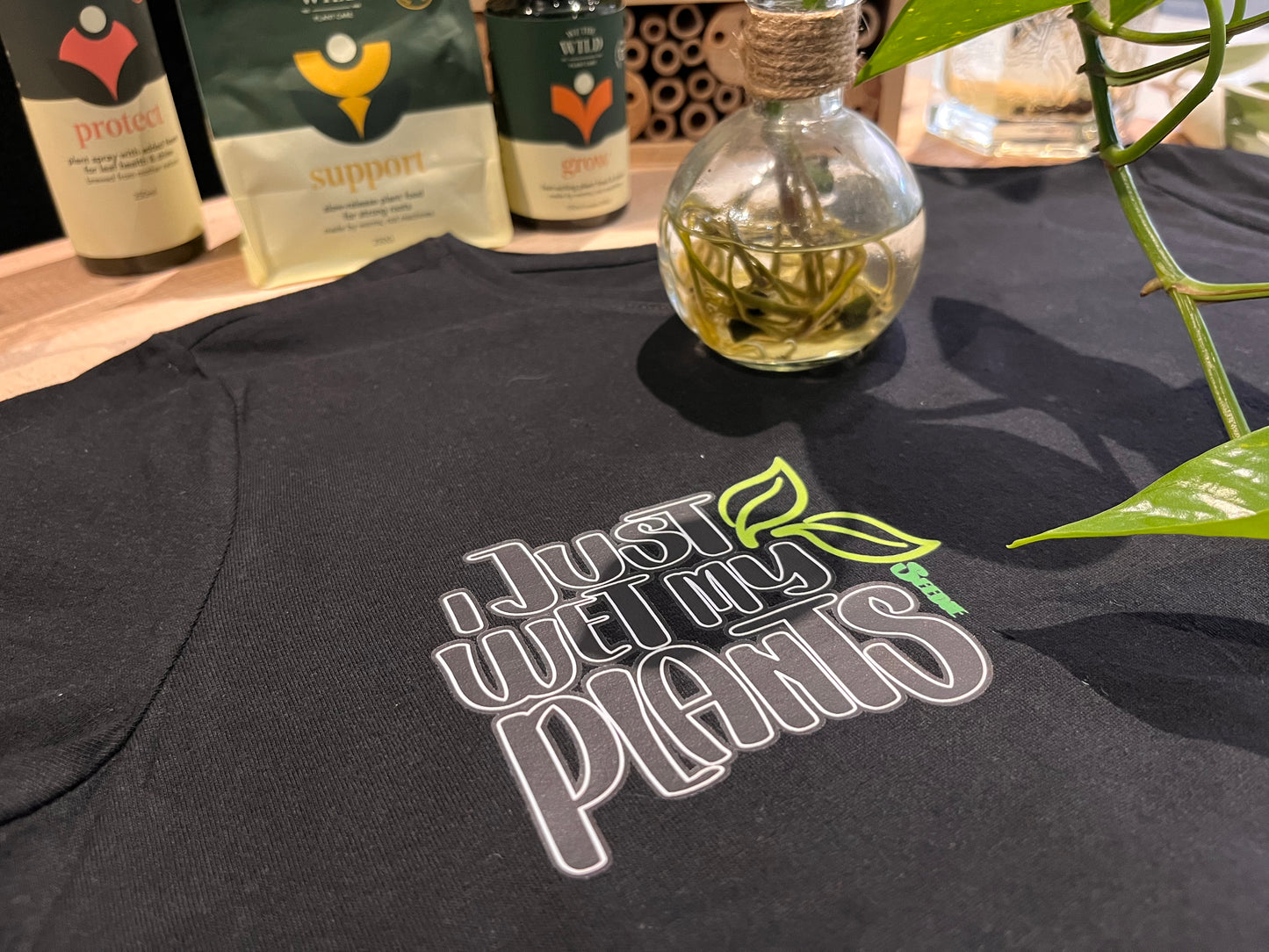 "I Just Wet My Plants" 💦🌱- Men's and Ladies Crewneck T-shirt