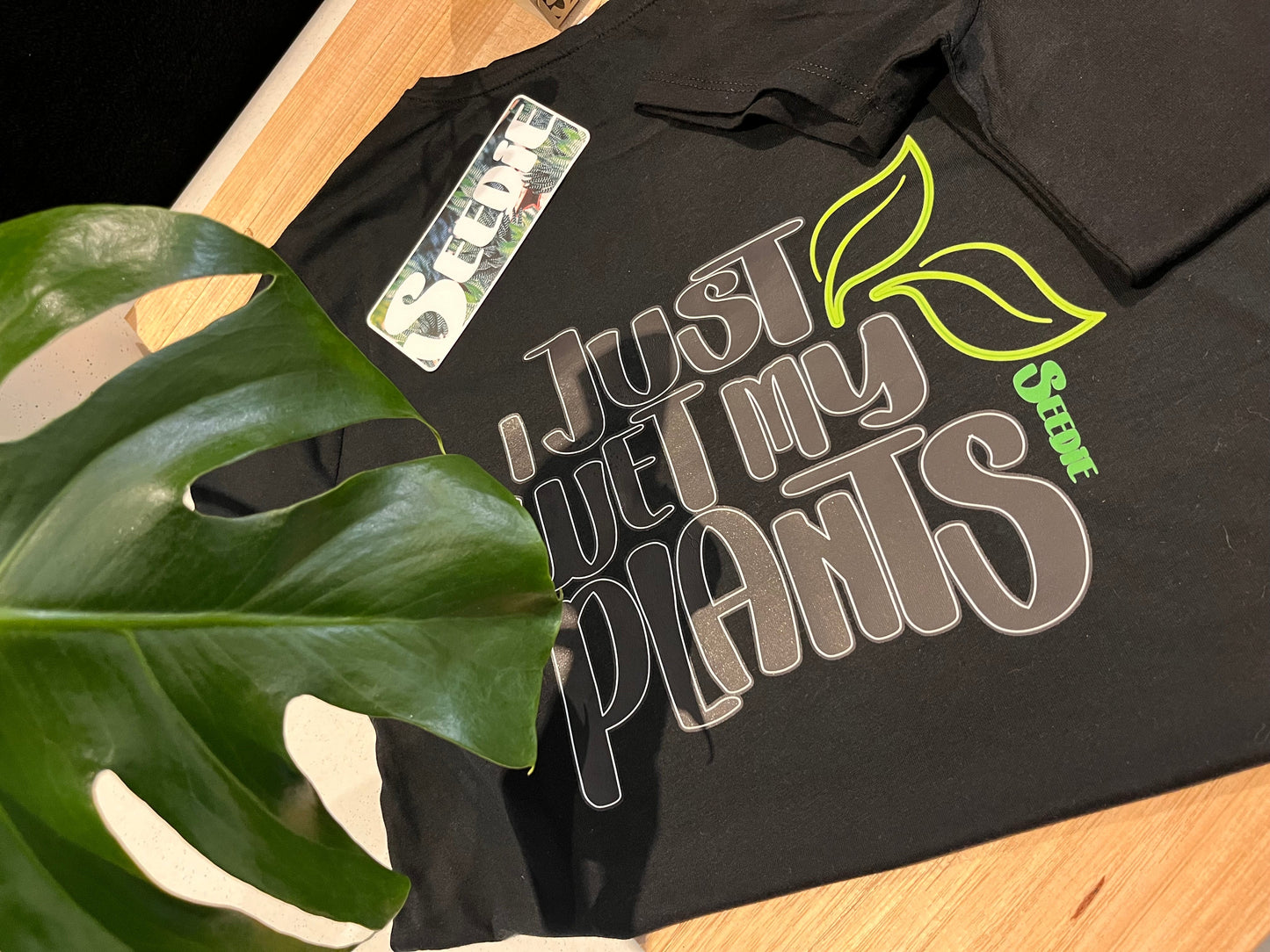 "I Just Wet My Plants" 💦🌱- Men's and Ladies Crewneck T-shirt