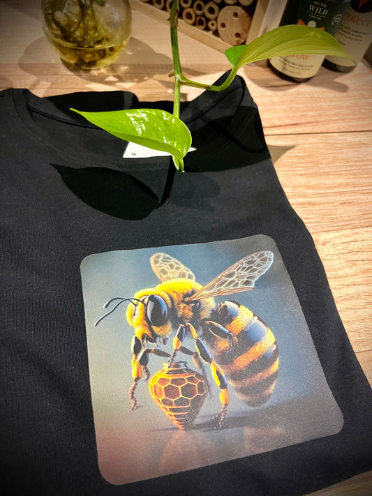 Honey Pot Bee - Men's and Ladies Crewneck T-shirt 🐝